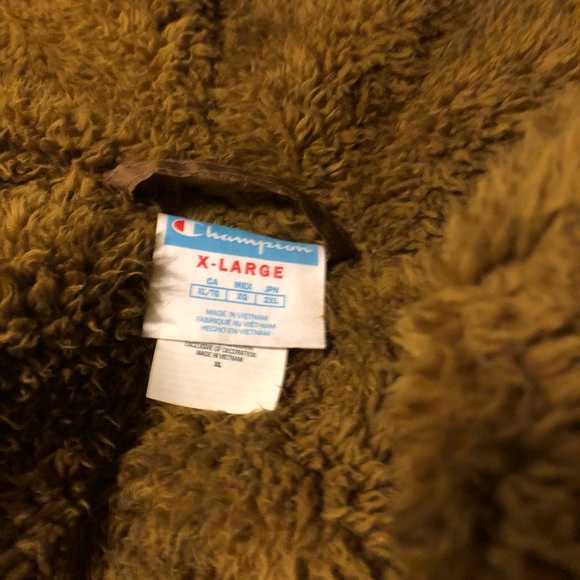 Champion Sherpa Lined Stadium Jacket Gold Size XL Retail $200 AF Tax New WO Tags - Picture 5 of 7